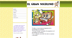 Desktop Screenshot of elgrannicolino.com